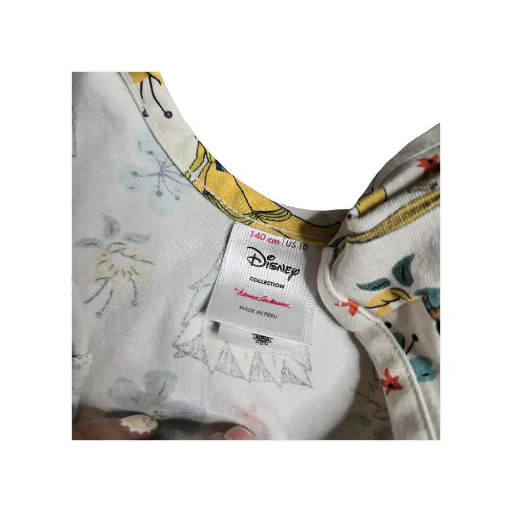 Hanna‎ Andersson Disney Princess Print Skater Dress Size: 10